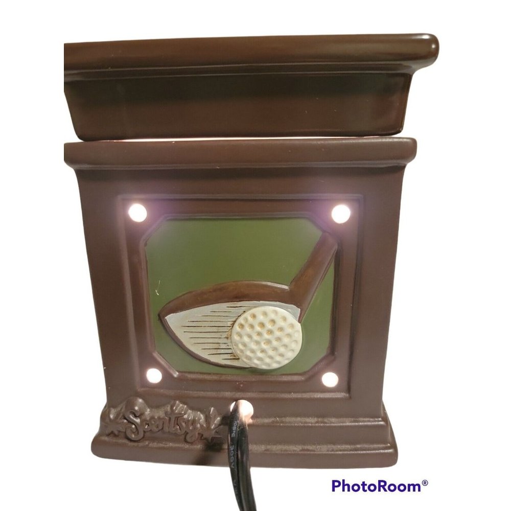 Retired Scentsy Fore Golf Man Cave • Full Size Warmer • DSW-FORE